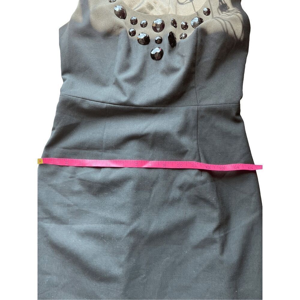 Express‎ Black Sleeveless Cocktail Dress Size 4 Party Date Night LBD Jeweled - Picture 9 of 11